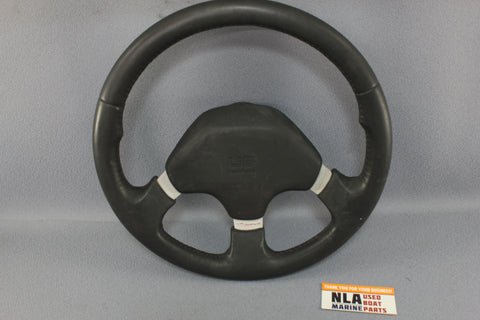 Boat Steering Wheel Bayliner Rubber Grip 3-Spoke Helm Foam Cap Cover Hub