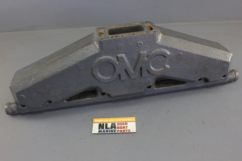 OMC 913582 0913582 Exhaust Manifold V8 GM 5.7L 350 1989 Cobra Port Starboard