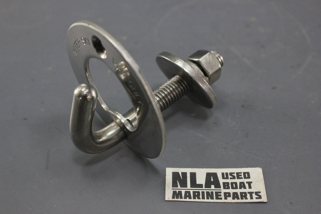 Boat Waterski Single Tow Hook Transom Mount Ski Rope Rear Plate Stainl –  NLA Marine