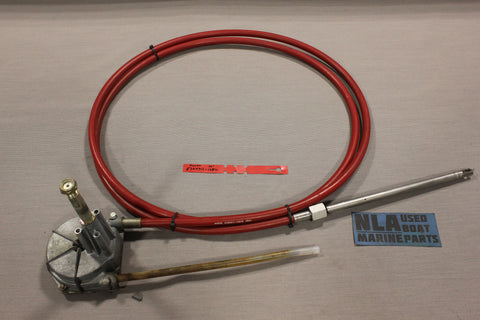 Boat Steering Cable 14ft Red Morse 304411 168IN Rotary Helm MerCruiser OMC 14'