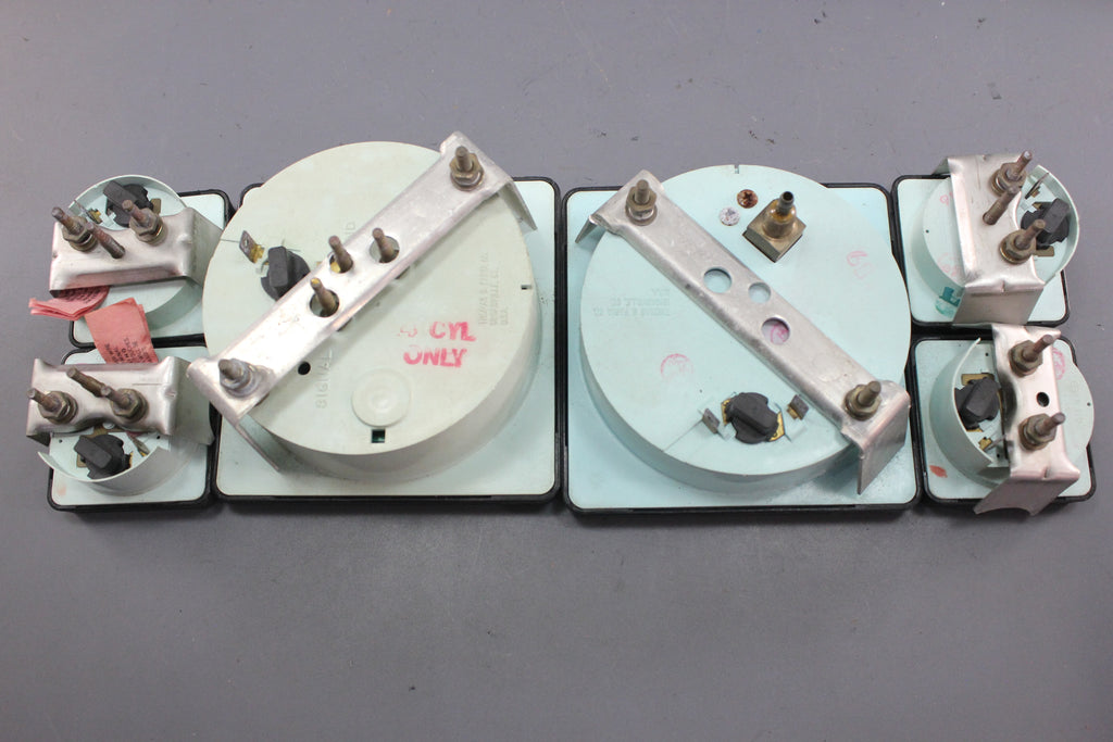 Boat Gauge Set Bayliner US Marine Faria Square Gauges Black RPM Speedo NLA Marine