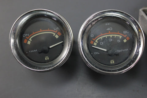 Boat Gauges Set Teleflex RPM Tachometer Speedometer Water Temp Fuel Ga ...