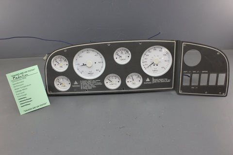 Boat Dash Panel Gauge Set Medallion White Face Speedometer RPM Gauges Oil Fuel