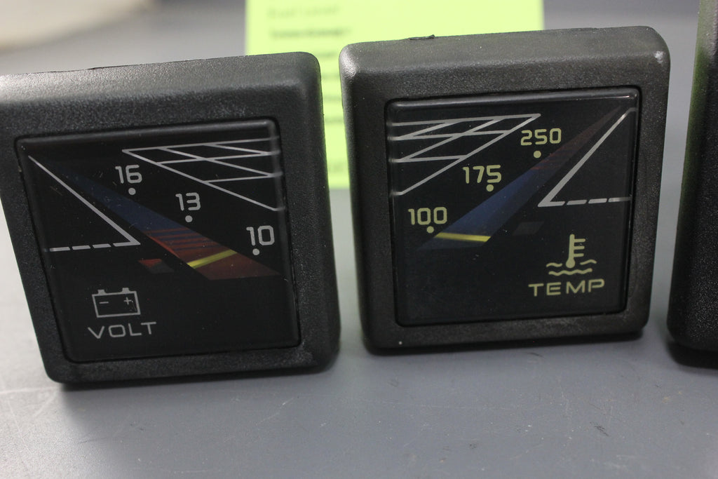 Boat Gauge Set Bayliner US Marine Faria Square Gauges Black RPM Grid F NLA Marine