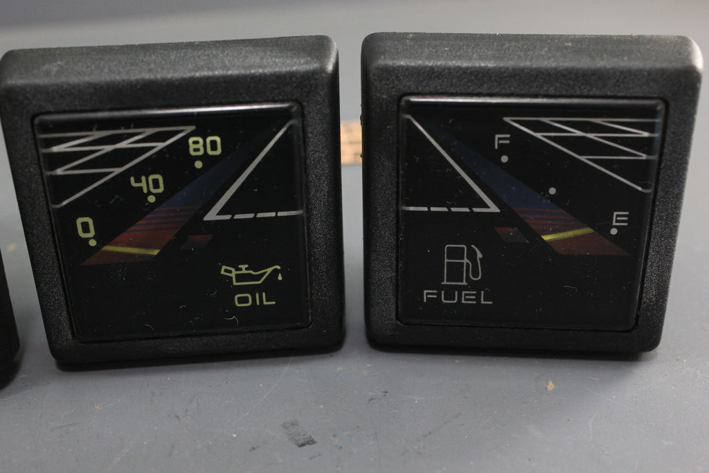 Boat Gauge Set Bayliner US Marine Faria Square Gauges Black RPM Grid F NLA Marine