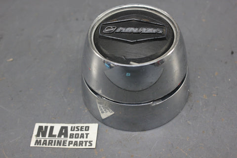 Rinker Boats Steering Wheel Center Hub Chrome Mount 3/4 Tapered Shaft Cover