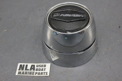 Rinker Boats Steering Wheel Center Hub Chrome Mount 3/4 Tapered Shaft Cover