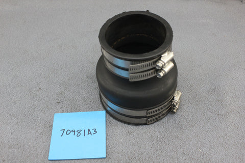 MerCruiser 70981A3 3.7L 4cyl 470 488 170 4" to 3" Exhaust Elbow Riser Tube Boot