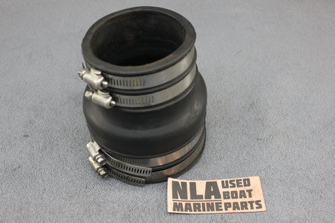 MerCruiser 70981A3 3.7L 4cyl 470 488 170 4" to 3" Exhaust Elbow Riser Tube Boot