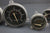 Boat Gauges Set Faria Black Red 3-Hole Mounting Face RPM Tachometer Fuel Gauge