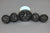 Boat Gauges Set Faria Black White RPM Tachometer Fuel Gauge Water Temp Oil Press