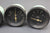 Boat Gauge Set Teleflex Black White RPM Tachometer Temp Fuel Oil Press Ammeter