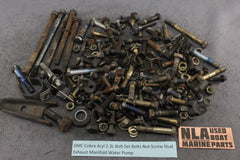 OMC Cobra 4cyl 2.3L Bolt Set Bolts Nut Screw Stud Exhaust Manifold Water Pump