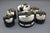 Bayliner US Marine Faria Gauge Set Silver Gray RPM Speeometer Fuel Level Temp