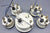 Boat Gauge Set Medallion Red White Black Speedometer Gauges Oil Trim Temp