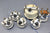 Boat Gauge Set Medallion Blue White Speedometer Gauges Oil Fuel Trim Temp