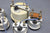 Boat Gauge Set Medallion Blue White Speedometer Gauges Oil Fuel Trim Temp