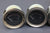 Boat Gauge Set Det-Mar Gauges RPM Tachometer Voltage Fuel Level Temp Maroon