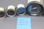 Boat Gauge Set Det-Mar Gauges RPM Tachometer Voltage Fuel Level Temp Maroon