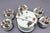 Boat Gauge Set Det-Mar Gauges RPM Tachometer Voltage Fuel Level Temp Maroon