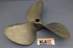 Dynex Mr. Minus Propeller Inboard 14" x 16P Ski 3-Blade Prop 15 Splined 1" LH - NLA Marine