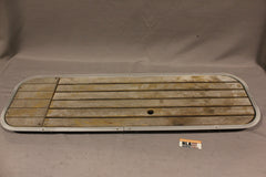 Teak Deck Hatch Ski Locker 45" x 13" Boat Marine Hinged Cargo Compartment