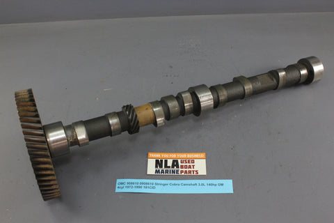 OMC 908610 0908610 Stringer Cobra Camshaft 3.0L 140hp GM 4cyl 1972-1990 181CID