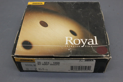 Mirka 23-624-1000 P 1000 Grit Royal Micro 6" Sand Paper Sanding Disk 50 Piece