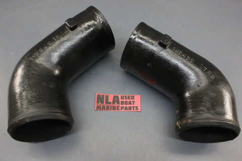 MerCruiser 14343T 11086T V8 5.7L 350 5.0L 305 260hp Mag Exhaust Elbow 1983 & Up