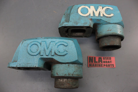 OMC 910158 Stringer 800 V6 3.8L 170hp High Rise Exhaust Elbow Riser 200hp