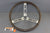 MerCruiser OMC Steering wheel Chrome Wood Grain Handle Boat Marine Helm Cap