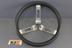 Boat 12.5in Steering Wheel Rubber Handle Stainless 3-Spoke Marine 80's DetMar