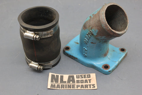 OMC 908519 0908519 Exhaust Housing Elbow 120hp 2.5L 1974-1976 4cyl