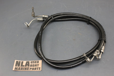 Volvo Penta 3853825 Cobra OMC Power Trim Tilt Oil Line Hose Pump Manifold PAIR