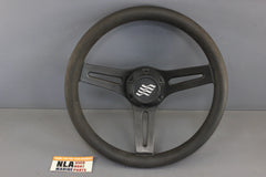 Boat Steering Wheel 13-in Four Winns Glastron Black 3-Spoke Helm Cap Cover