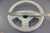 Boat Steering Wheel 13-1/2 in Thompson White Rubber Grip 3-Spoke Cap Cover