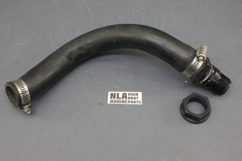 OMC 0911830 0911716 Cobra Water Inlet Intake Tube Hose Nipple Nut 1986-93 Gimbal
