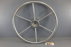 Ride Guide Steering Wheel Boat Destroyer Style 6-Spoke Stainless Steel 18"