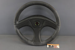Boat Steering Wheel 12-3/4 in Teleflex Black Rubber Grip 3-Spoke Helm Cap Cover