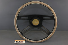 Boat Steering Wheel 13-3/8 in Sea Sprite Wood Grain Grip 4-Spoke Cap Cover