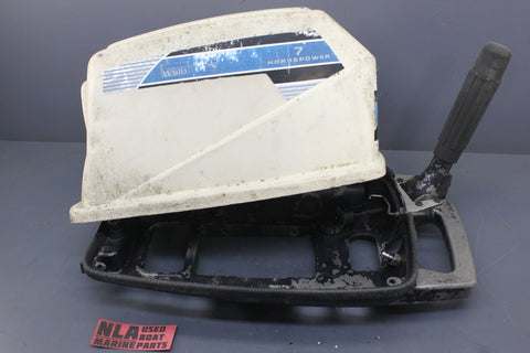 Clinton Montgomery Ward Sea King 7hp K700-2107A Cowling Tiller Handle Plate