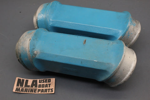 OMC 910163 Stringer 800 V6 V-6 3.8L 170hp 200hp Exhaust Elbows Risers Pipe Pair