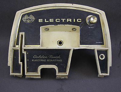 McCulloch 7.5hp Ted Williams 1969 Electric Start Front Face Cover Plate Control