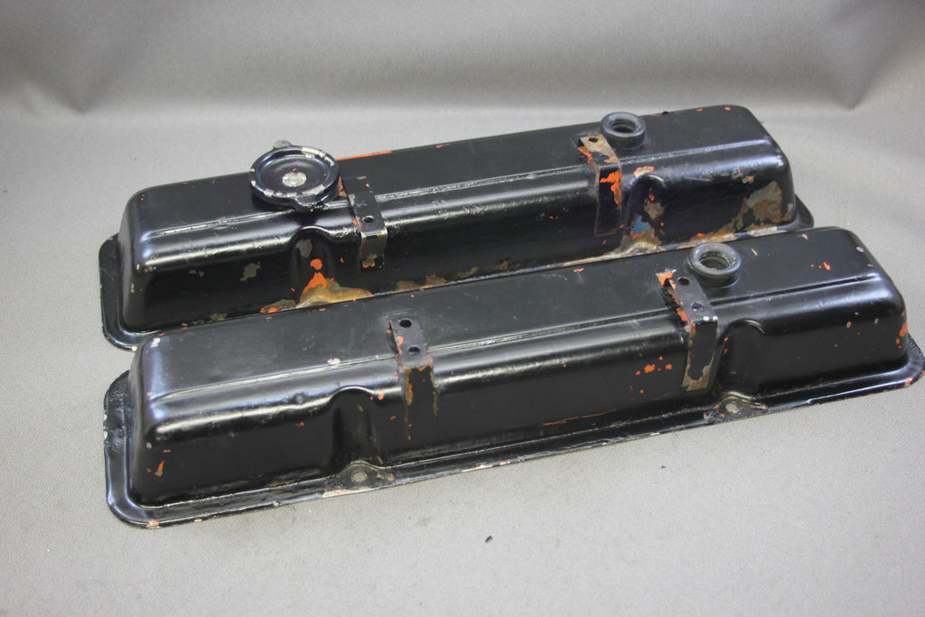 GM Chevy 350 305 V8 5.0L 5.7L Rocker Valve Covers Camaro Nova Malibu 7 NLA Marine