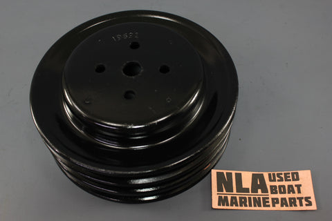MerCruiser Alpha one V6 V8 305 350 454 502 3-groove Water Pump Pulley 19692T 7"