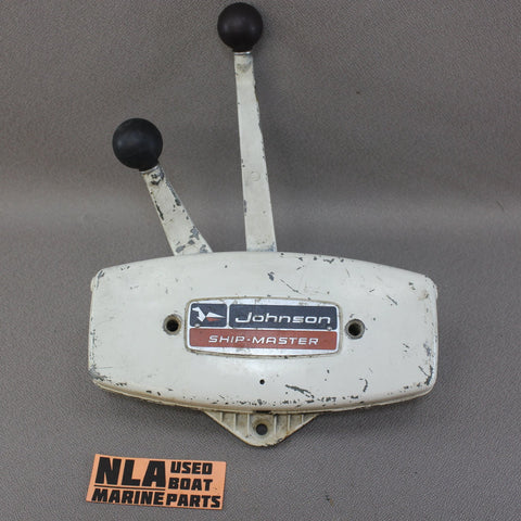 Johnson Ship-Master Dual Lever Shift Throttle Control Box Evinrude Outboard