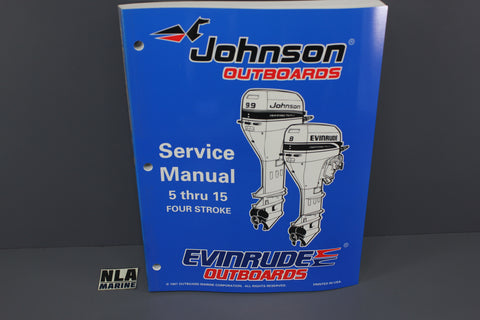 Johnson Evinrude P/N 520203 EC 5hp 6hp 8hp 9.9hp 15hp 1998 Service Manual Shop