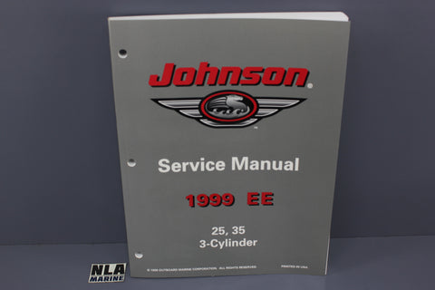 Johnson Evinrude P/N 787029 EE 25hp 35hp 1999 3-Cylinder Service Manual Shop