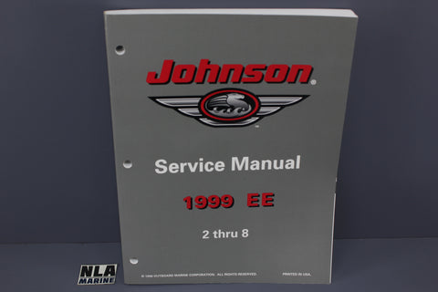 Johnson Evinrude P/N 787027 EE 2hp 4hp 5hp 6hp 8hp 1999 Service Manual Shop