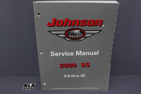 Johnson Evinrude P/N 787067 SS 9.9hp 15hp 25hp 30hp 2000 Service Manual Shop